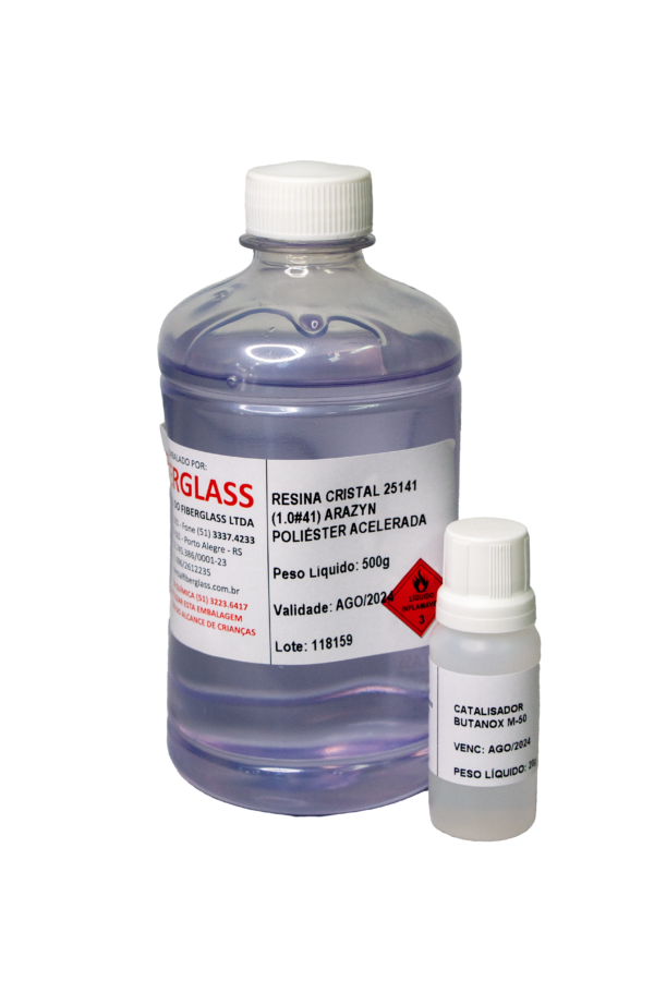 RESINA POLIESTER CRISTAL 1.0#41 ARAZYN - (500g)