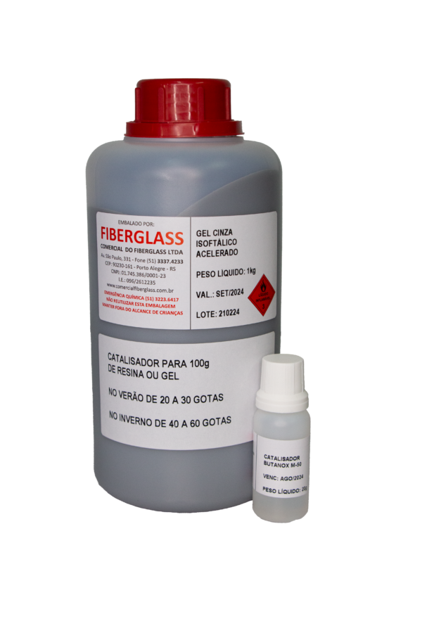 GEL ISOFTALICO CINZA- (1kg)- ACELERADO