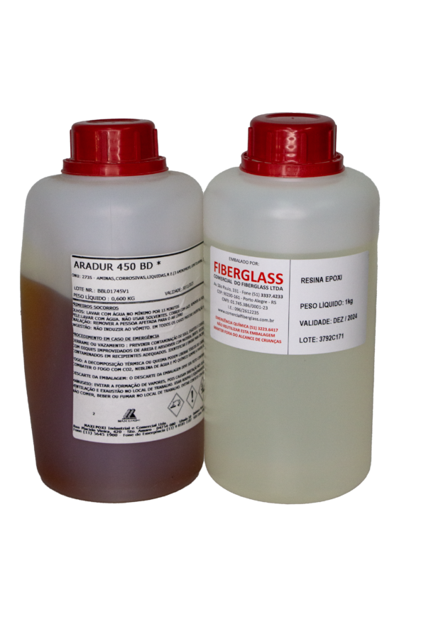 KIT RESINA EPOXI (1 kg)+ END.450BD (600g) = 1,6kg